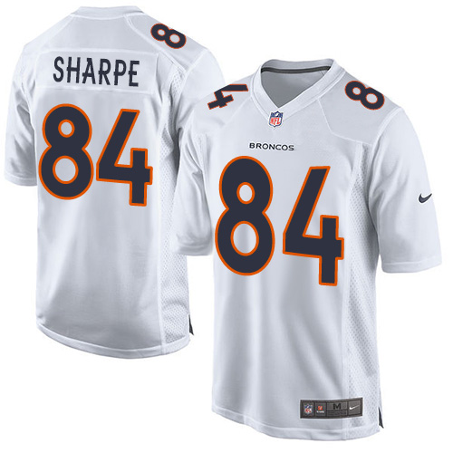 Youth Game Shannon Sharpe Nike Jersey White - #84 Event NFL Denver Broncos